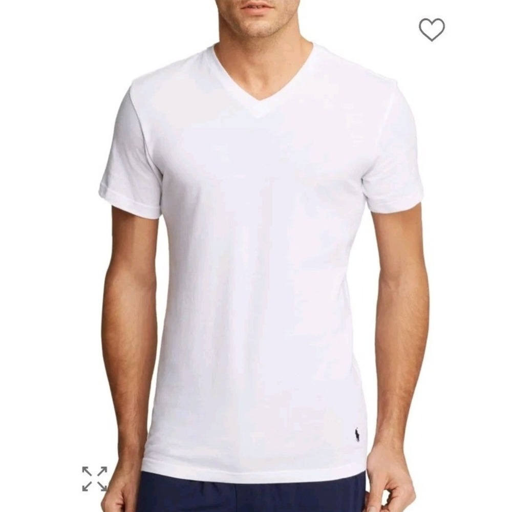 NWOT‎ Polo Ralph Lauren Men's Stretch Cotton V-neck T-Shirt Slim Fit. Medium